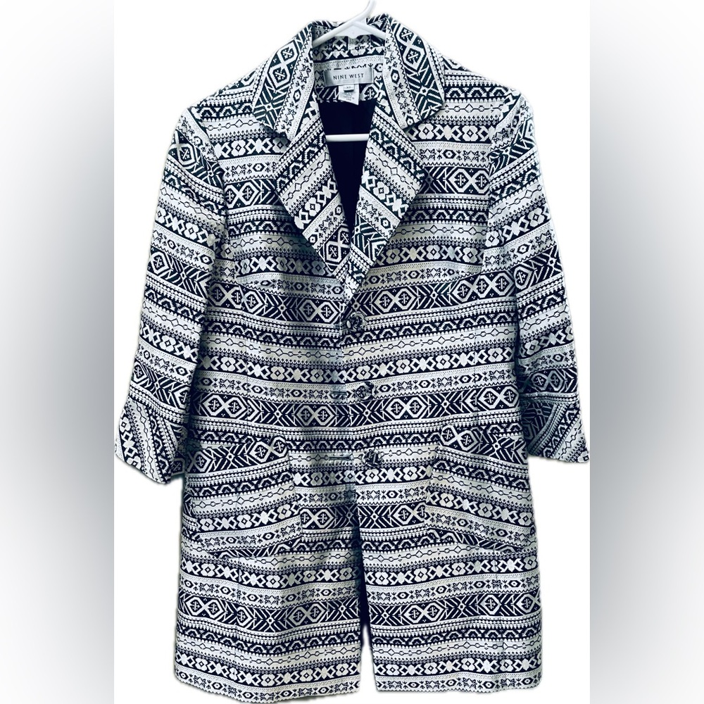 Nine West 3/4 Sleeve Silk Jacket
